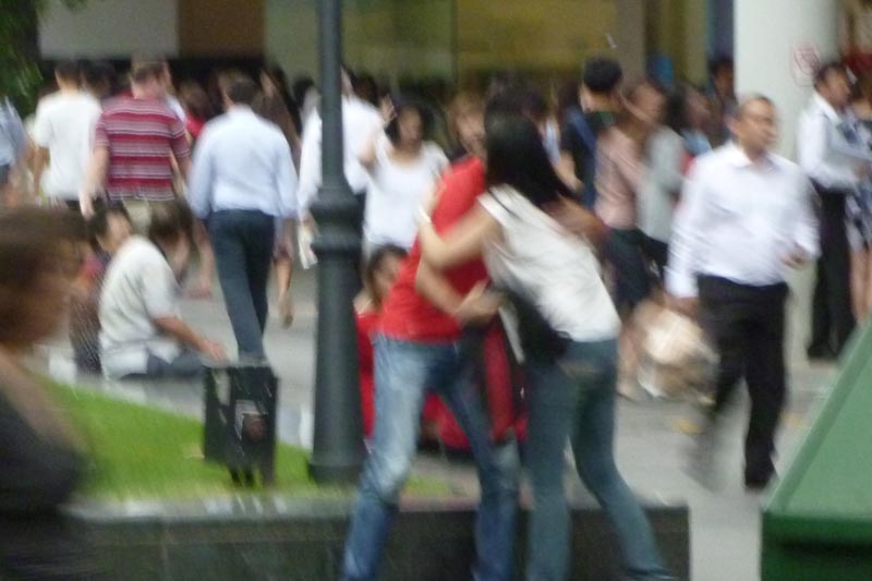Celes hugging a Chinese guy