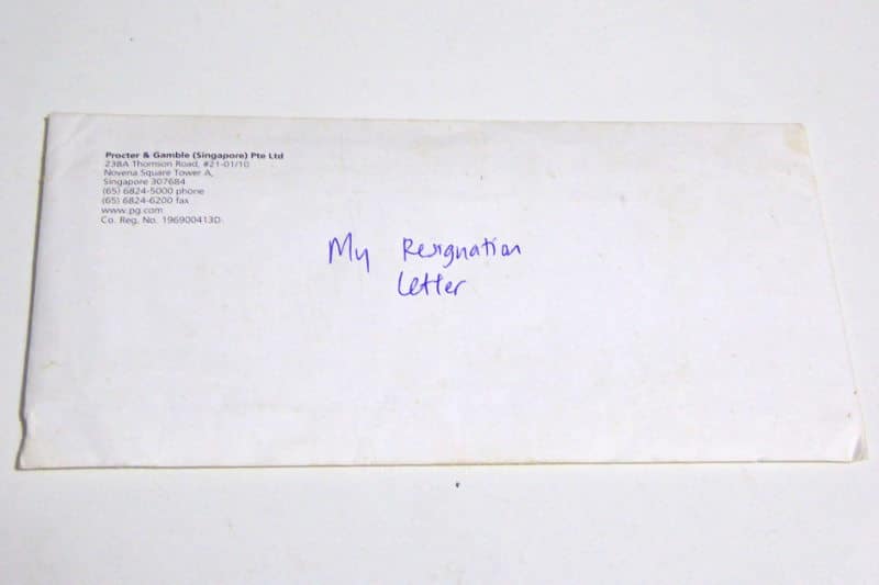 Resignation Letter