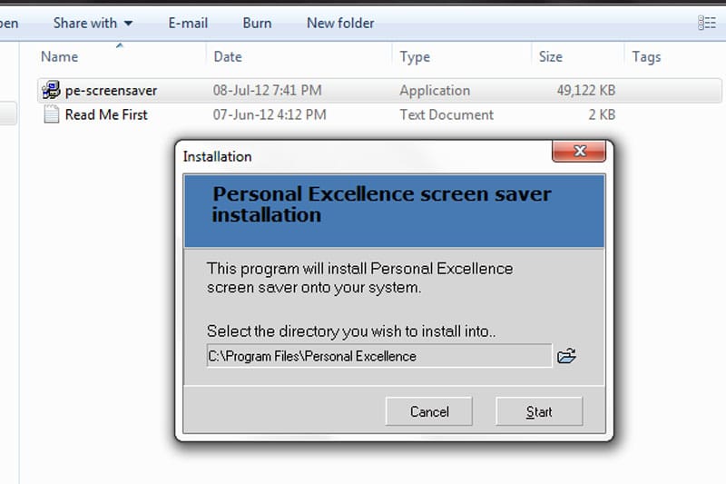 Install the Screensaver