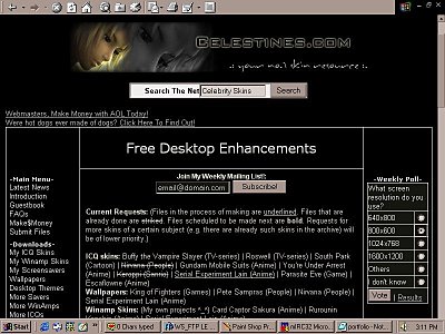 Screenshot of Celestine's World in 2000