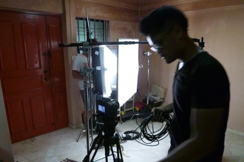 Soul Sisters: Filming setup at home