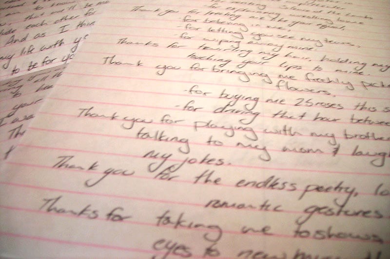 Thank you letter