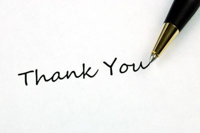 Thank you note