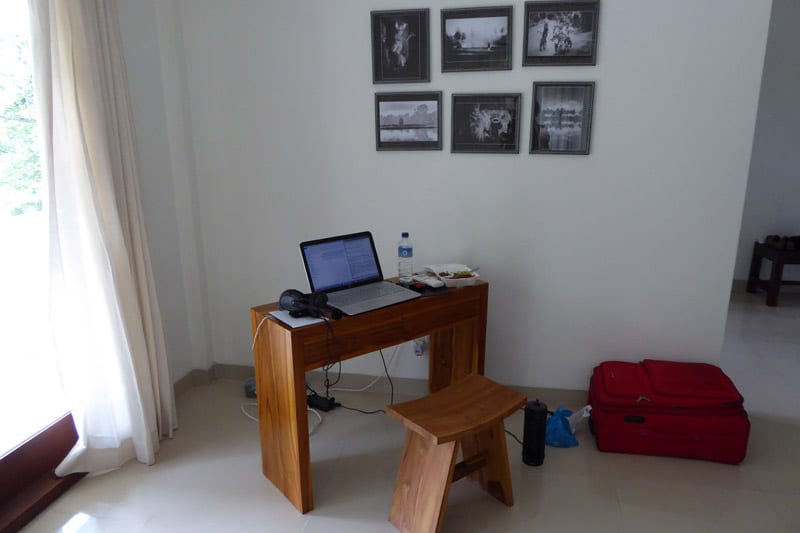Ubud Villa: Work desk