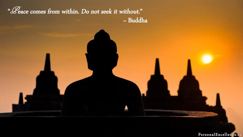 [Inner Peace] Wallpaper: “Peace comes from within. Do not seek it without.” — Buddha