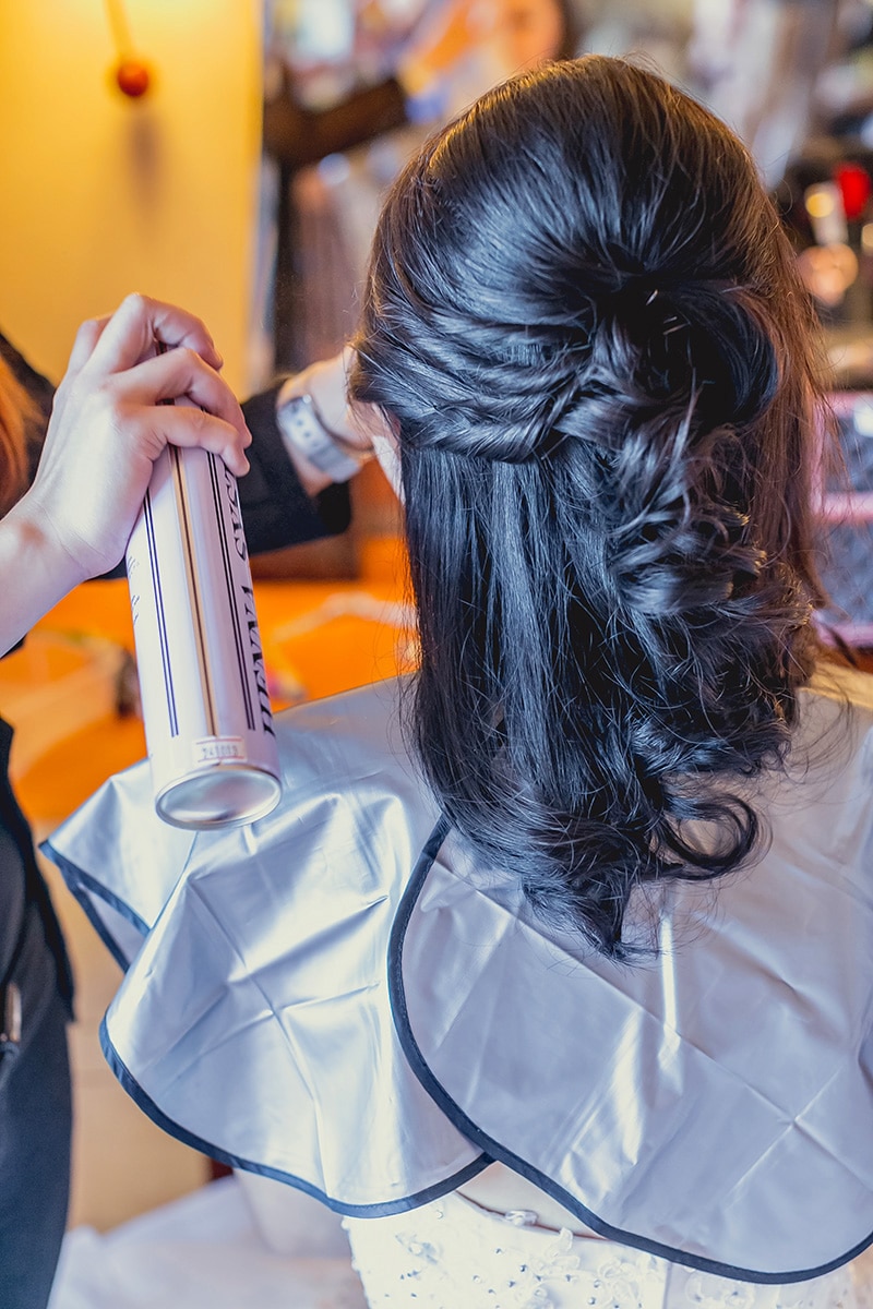 Bridal hair