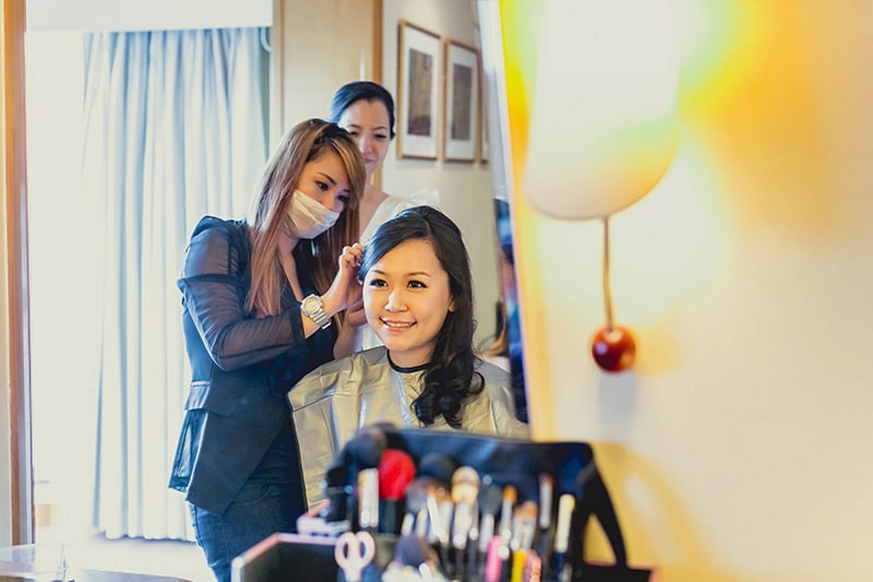 Bridal makeup