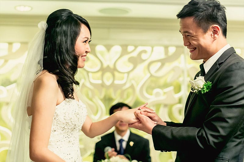 Exchange wedding rings
