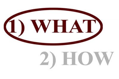 What vs. How
