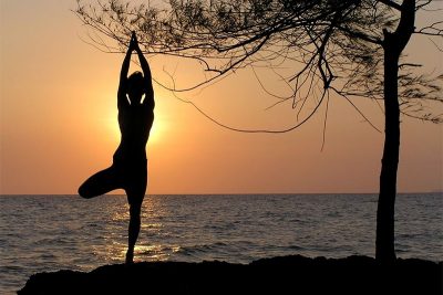 Yoga at sunrise