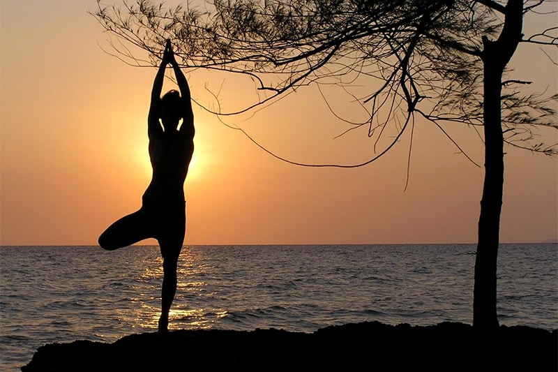 Yoga at sunrise