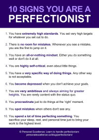 How To Tell If You Are a Perfectionist [Manifesto]